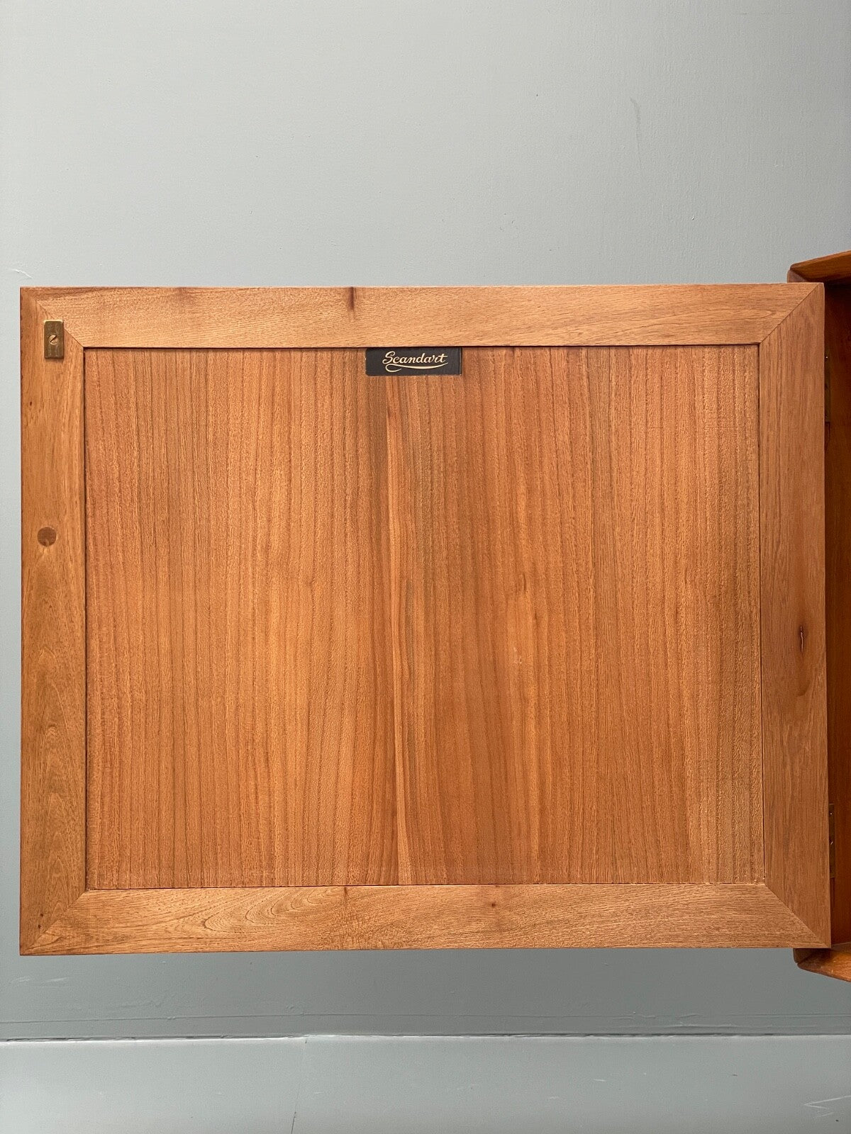 Vintage Scandart Elm Sideboard 1960s Mid Century Drawers Shelving EB9812 MWOO - UKDK FURNITURE
