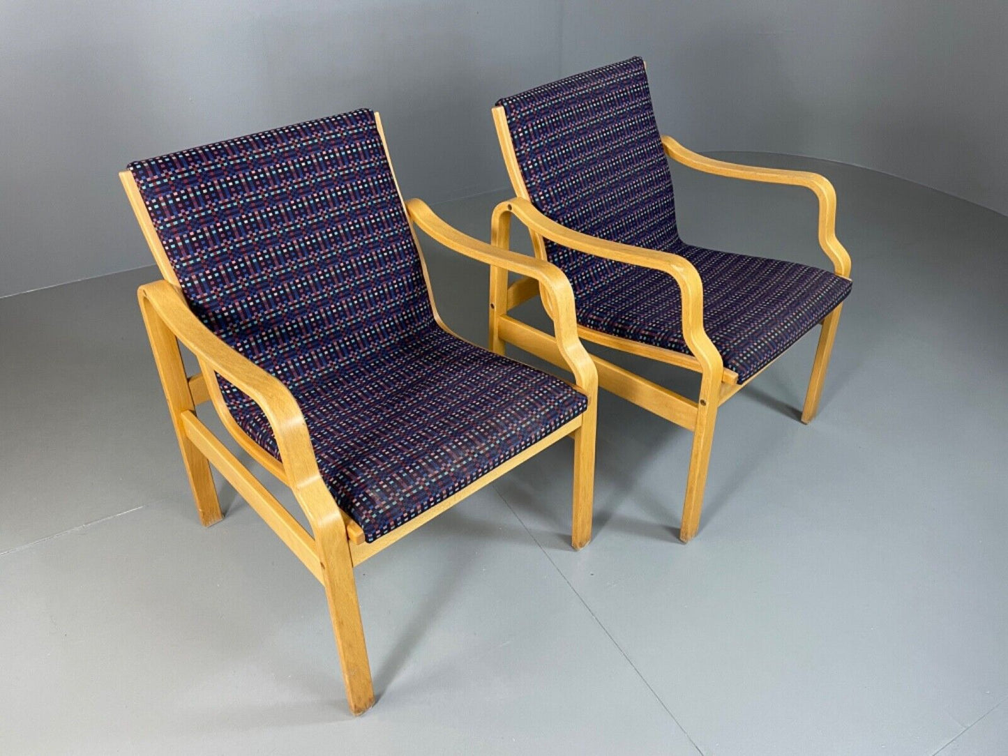 Two Farstrup Bentwood Chairs, Aalto Style, Retro, Vintage MCM EB4877 MBEN - UKDK FURNITURE
