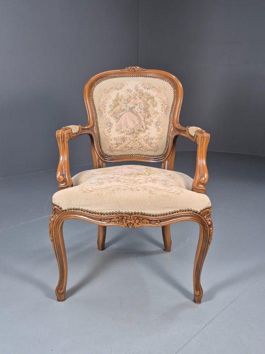 Vintage Rococo Lounge Chair 1960s Danish Retro Repro EB10734 VCLO1