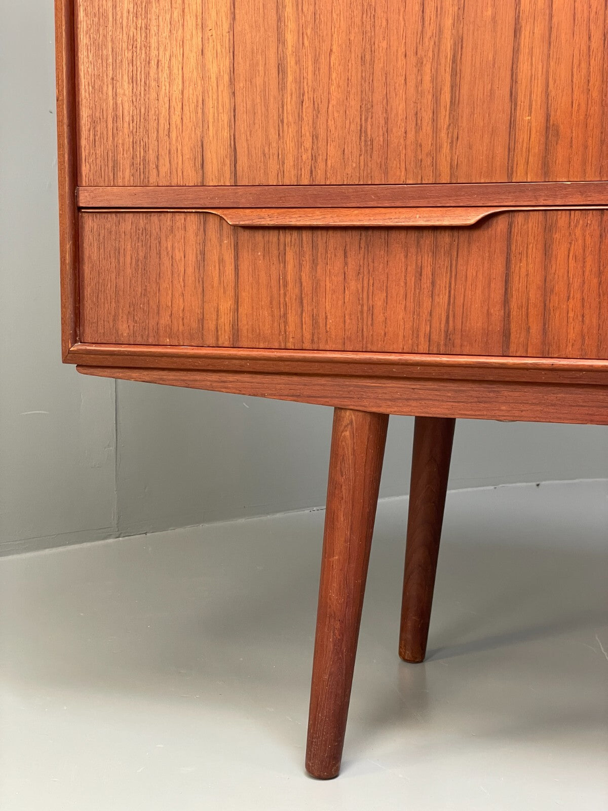 Vintage 1950s Danish Teak Highboard With Shelving Drawers EB8802 MWOO - UKDK FURNITURE