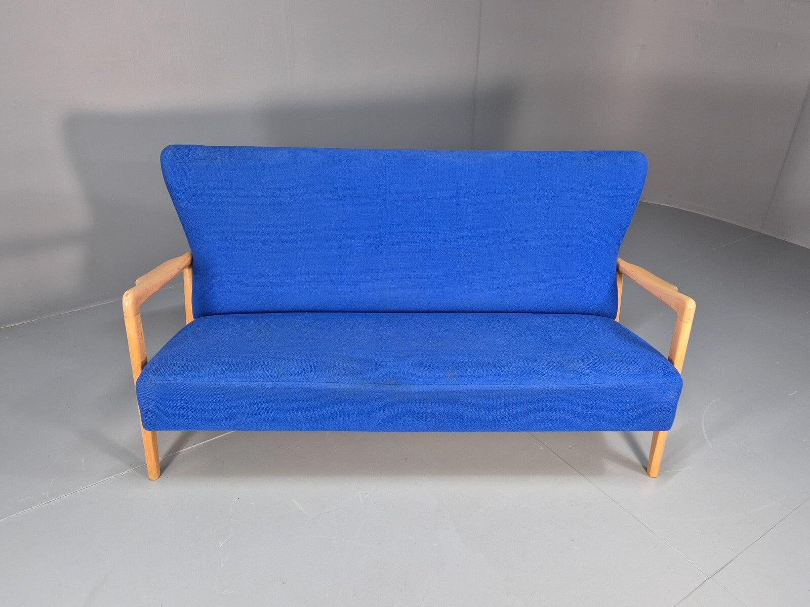 Vintage Fritz Hansen 2 Seat Sofa Soren Hansen Design 1940s MCM EB9016 M2SS - UKDK FURNITURE