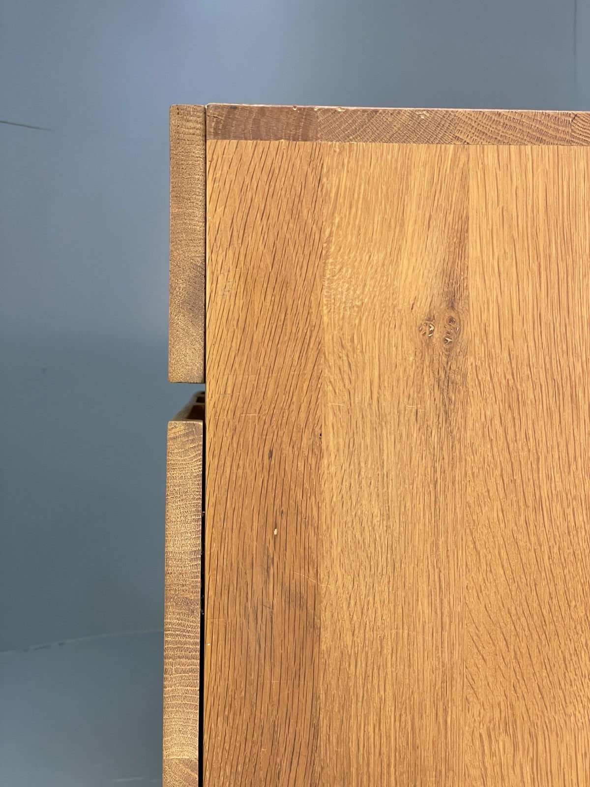 Modern Solid Oak Sideboard Ligna By Ethnicraft Steel Base EB9836 MWOO - UKDK FURNITURE