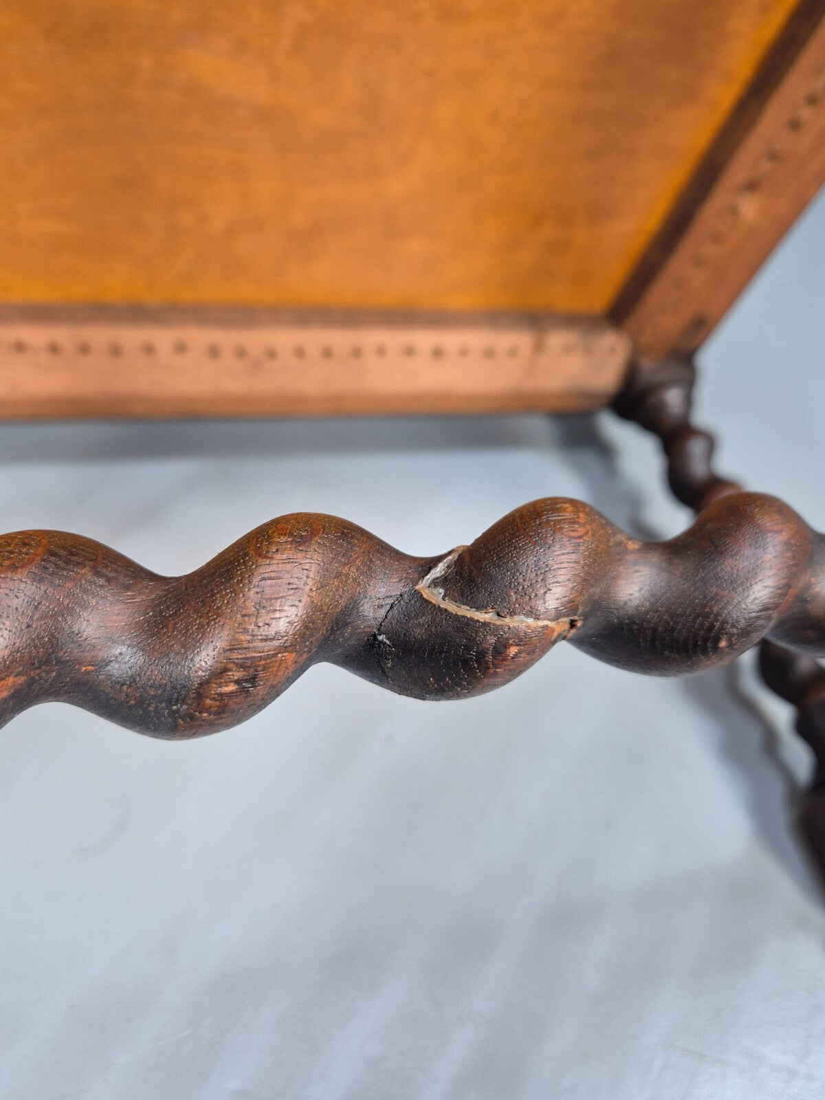 Vintage Danish Baroque Style Elbow Chair Barley Twist Bergere 20th C EB9035 VCAR - UKDK FURNITURE