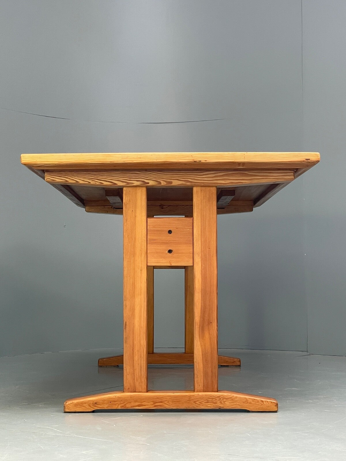 Vintage Danish Pine Dining Table Extending Mogensen Shaker Style EB9434 MWOO - UKDK FURNITURE