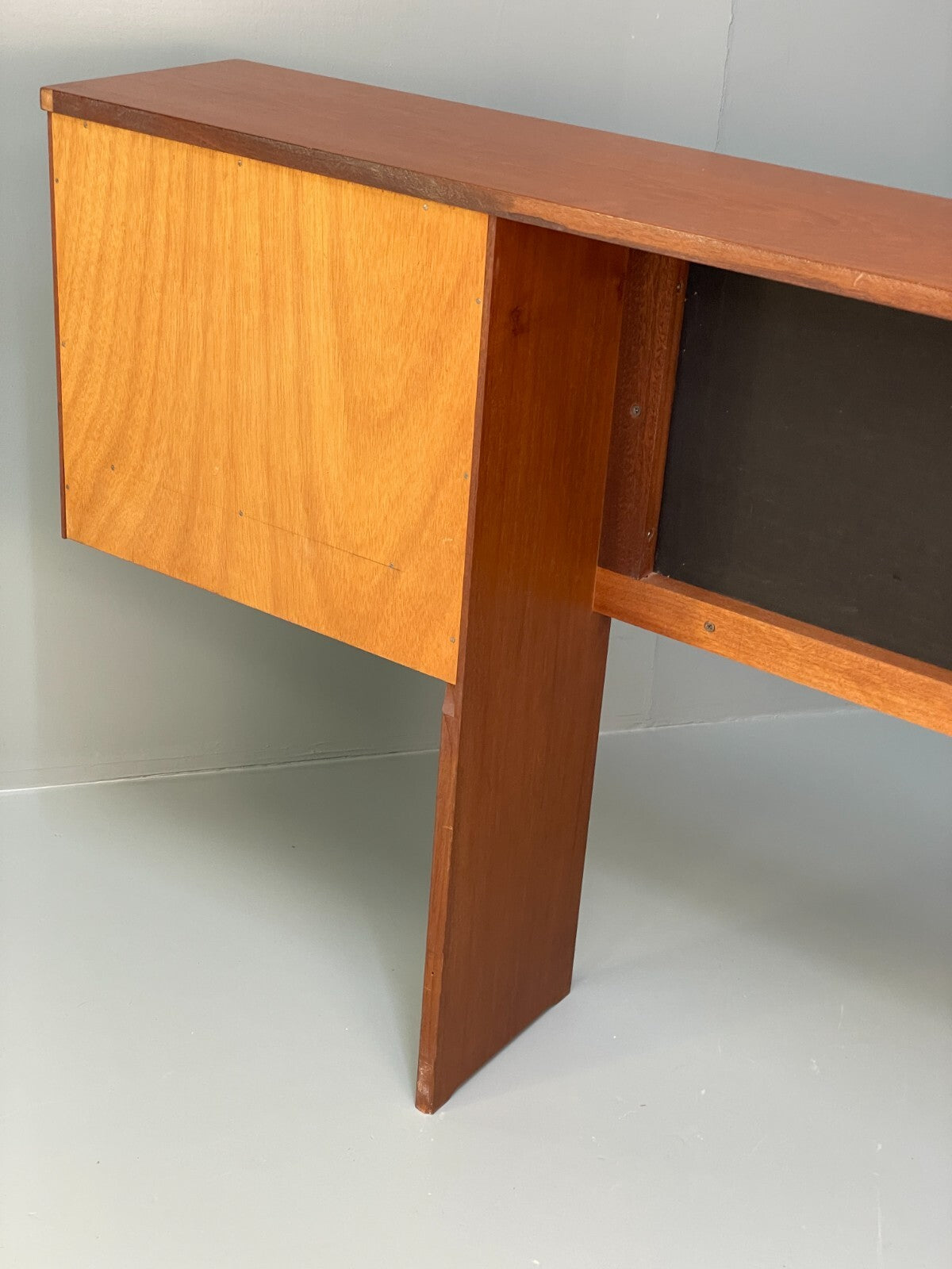 Vintage Teak Bedside Cabinets & Headboard By Meredew 1970s King Size EB9527 MWOO - UKDK FURNITURE