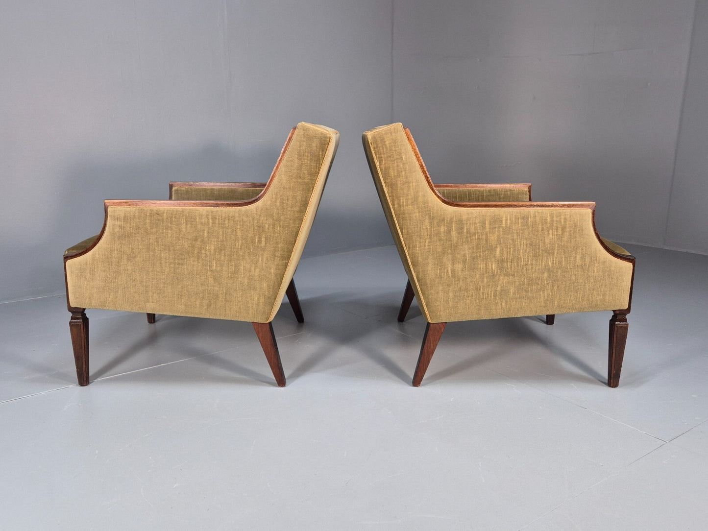 2 Vintage Danish Classical Lounge Chairs 1960s Retro Georgian Style EB9655 VCLO - UKDK FURNITURE