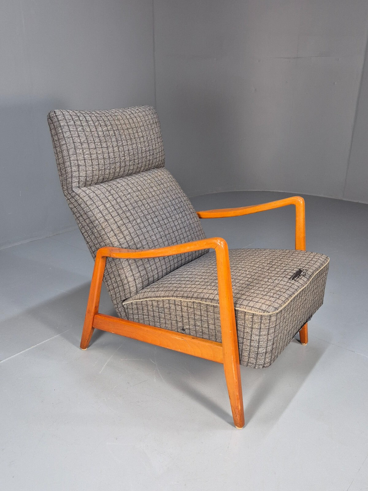 Vintage Swedish 1960s Lounge Chair Beech Open Frame Retro MCM EB9532 MNOR - UKDK FURNITURE