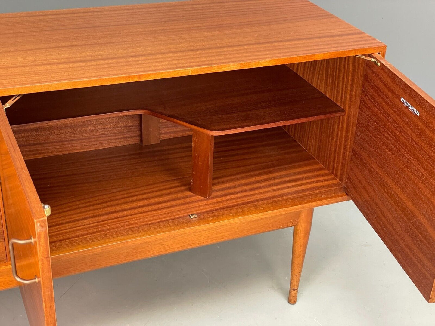 Vintage Uniflex Teak Sideboard Walnut Drawers Retro 1960s Storage EB9416 MWOO - UKDK FURNITURE
