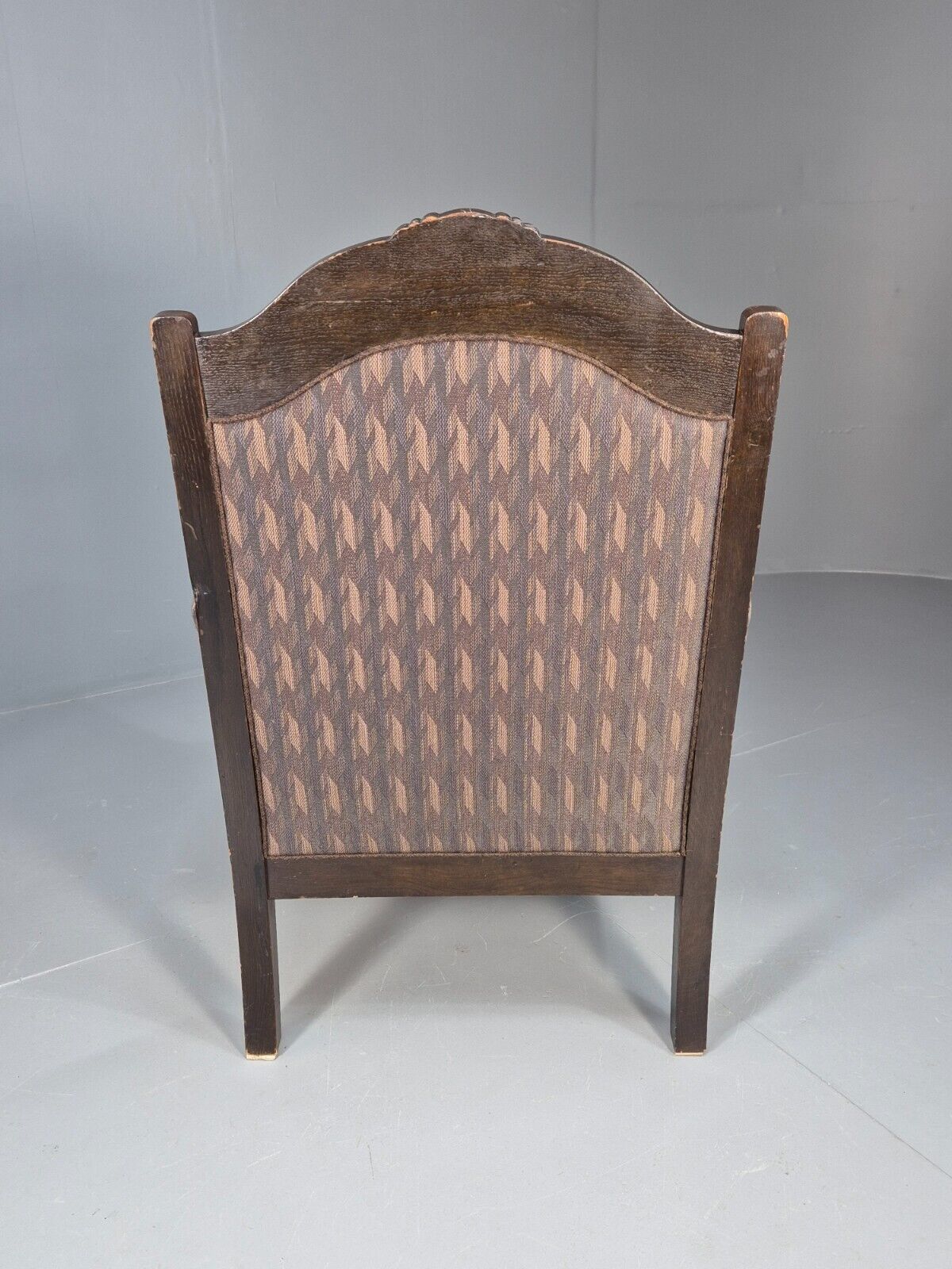Vintage Danish Lounge Chair Purple Hue Oak Frame Empire Antique EB8920 VCLO - UKDK FURNITURE