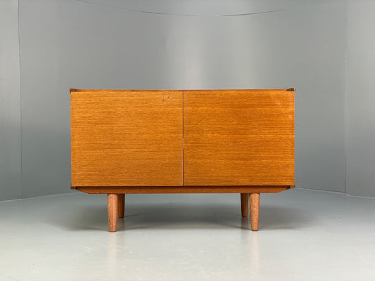 Vintage Teak Record Cabinet 1970s Retro Design Storage EB9719 MWOO - UKDK FURNITURE