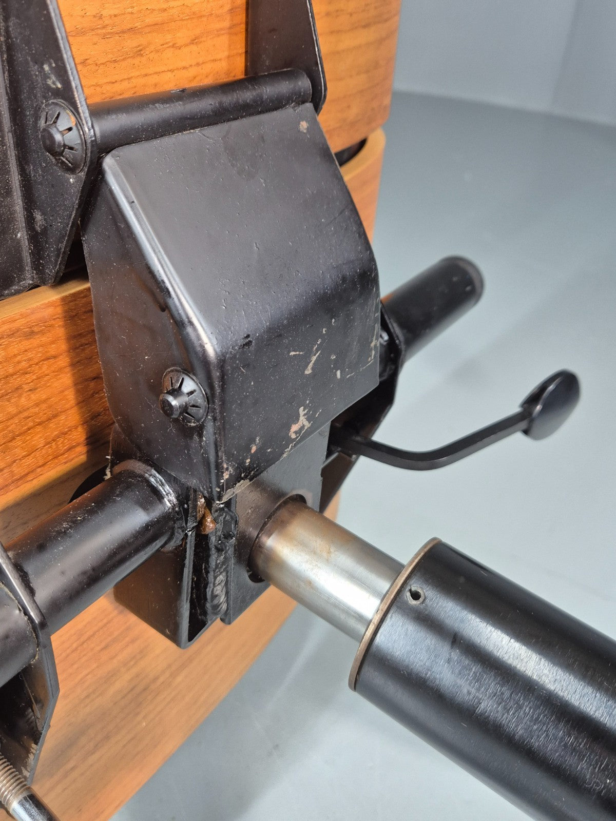 Stoll Giroflex Office Chair Vintage Brown Leather Swivel Reclining EB10998 MSWI17