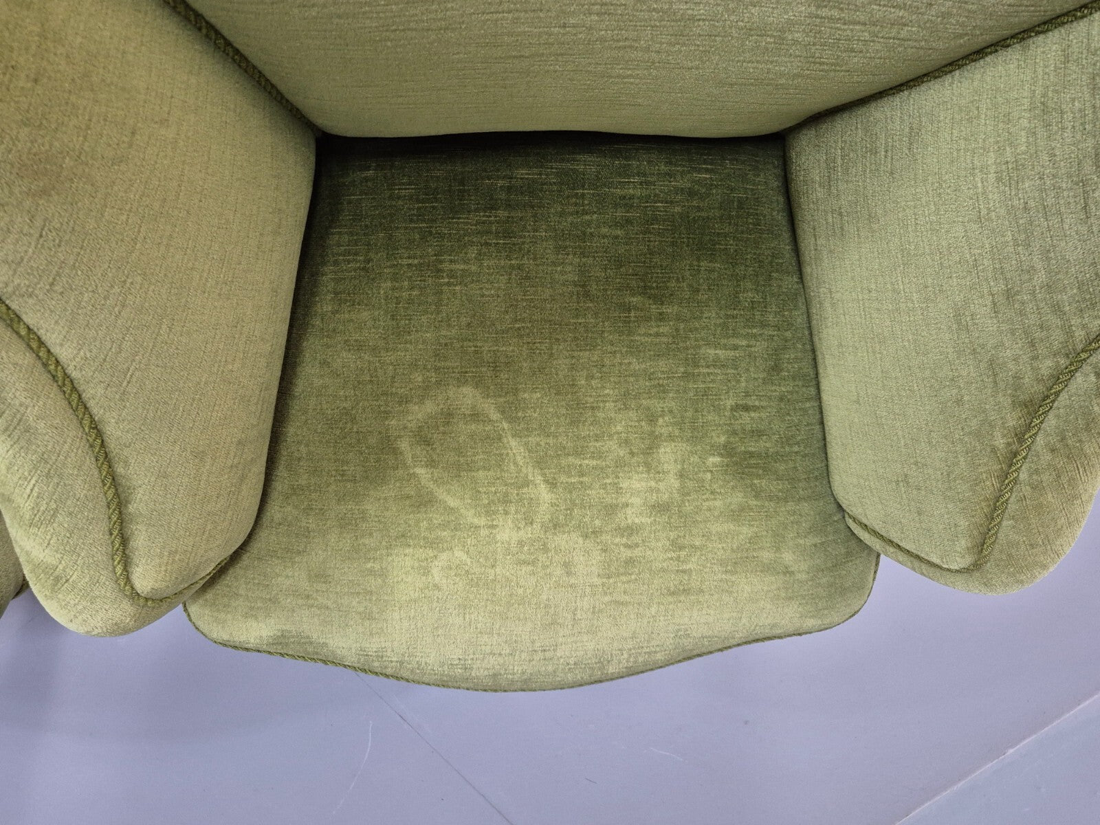 2 Vintage Danish Antique Tub Chairs Green Velour 19th Century EB9033 VCLO - UKDK FURNITURE