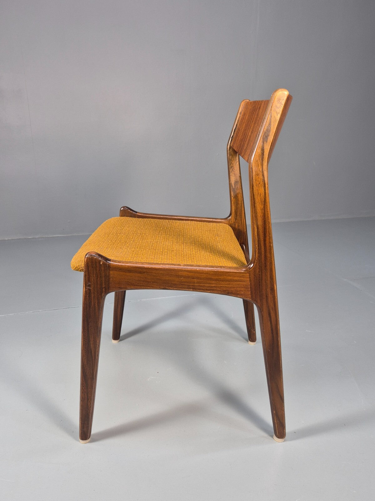 4 Vintage Danish Farso Stolefabrik Walnut Orange 19060s MCM EB9537 MDIN - UKDK FURNITURE