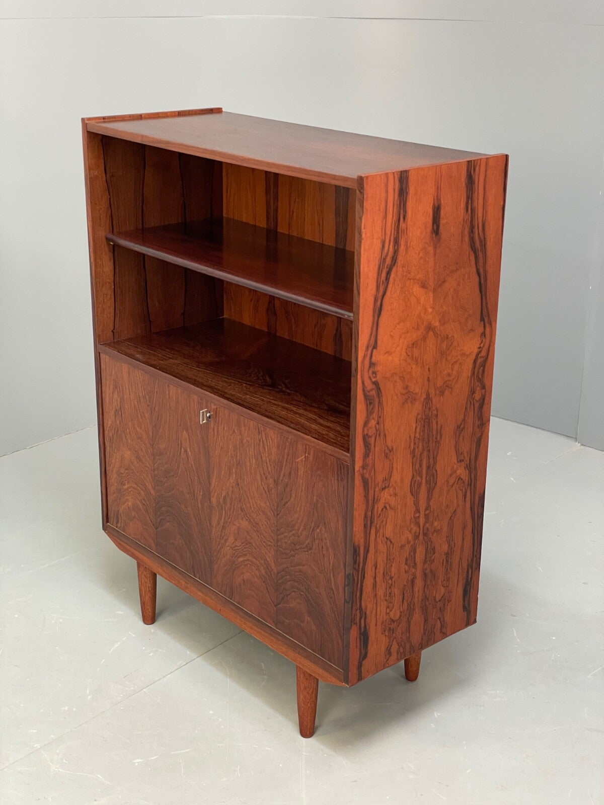Vintage Danish Drinks Cabinet Shelving Unit 1960s Mid Century EB9506 MWOO - UKDK FURNITURE