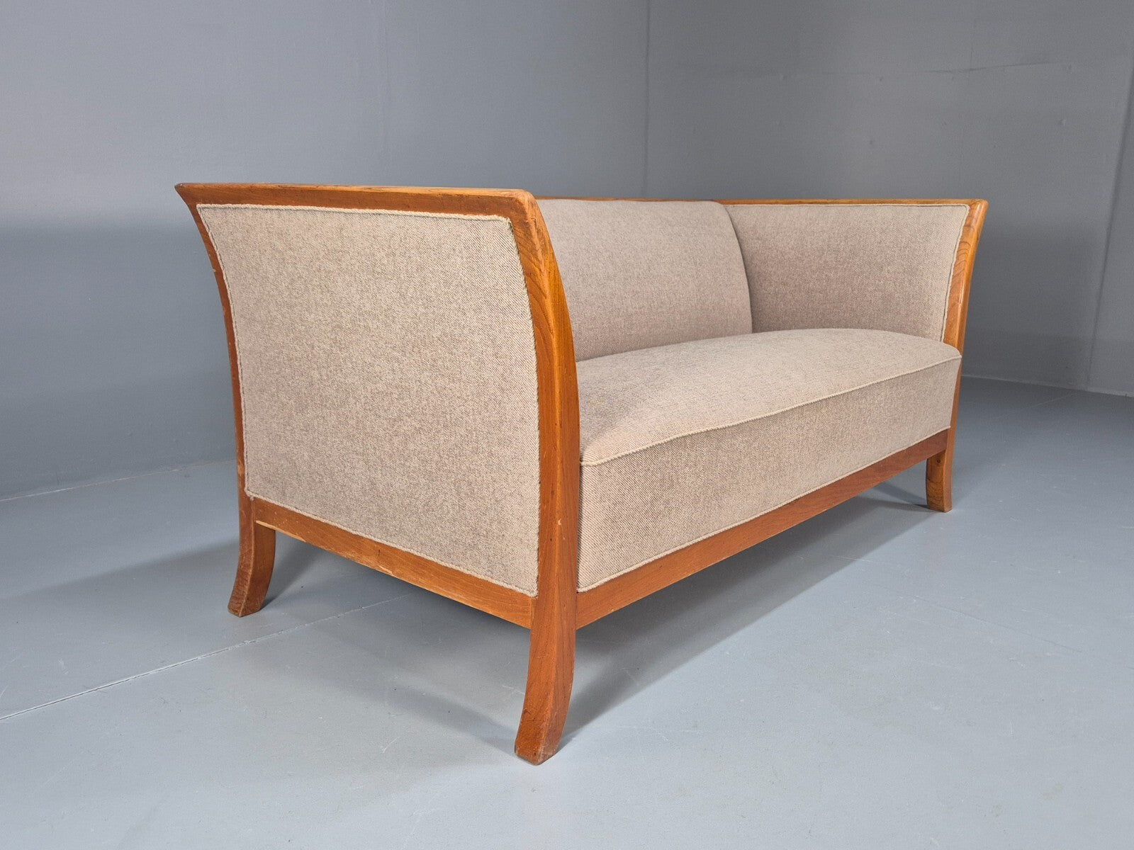 Vintage Danish Fritz Henningsen Style 2 Seater Sofa 1940s Retro EB9669 M2SS - UKDK FURNITURE