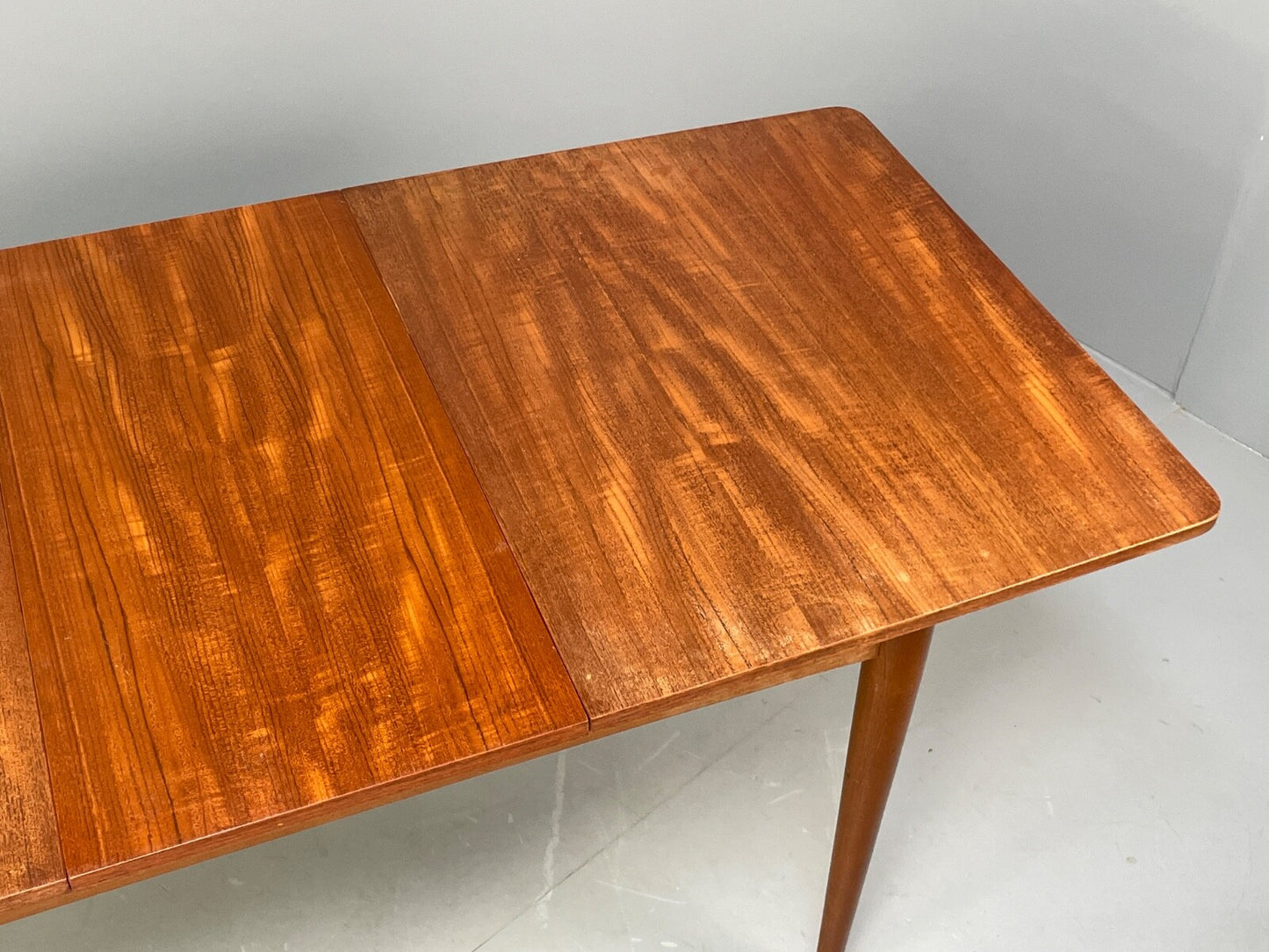 Vintage Teak Extending Dining Table With Removable Beech Legs EB9502 MWOO - UKDK FURNITURE