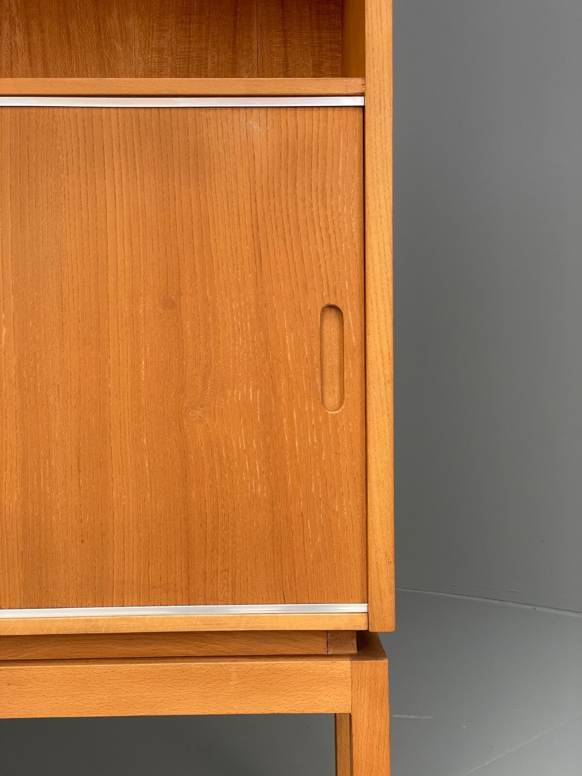 Vintage Cherry Wall Unit Bookcase By Minty Mid Century 1960s EB9722 MWOO - UKDK FURNITURE