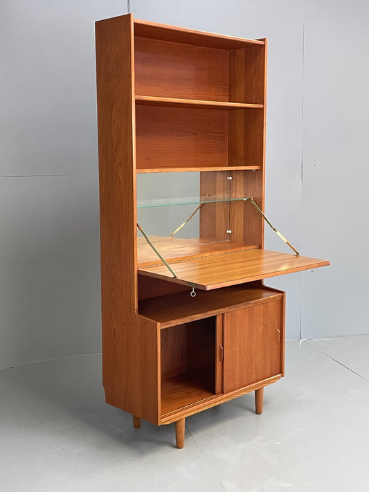 Vintage Teak Wall Unit 1970s Retro Shelving Cabinet Gibbs Furniture EB11565 MWOO1