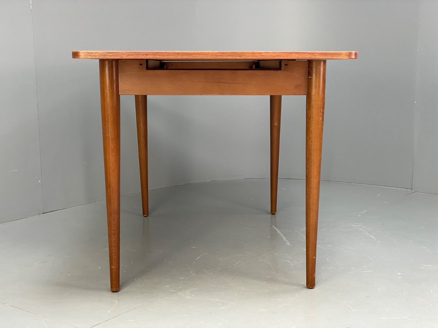 Vintage Teak Extending Dining Table With Removable Beech Legs EB9502 MWOO - UKDK FURNITURE