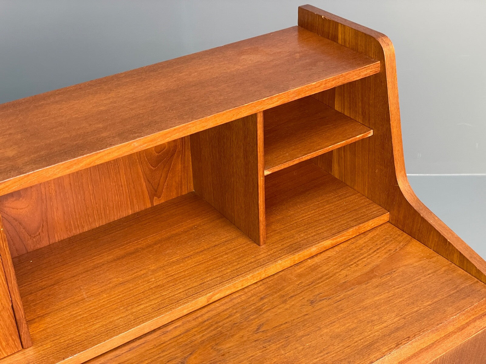 Vintage Teak Writing Desk Danish Mid Century Drawers Bureau EB8809 MWOO - UKDK FURNITURE