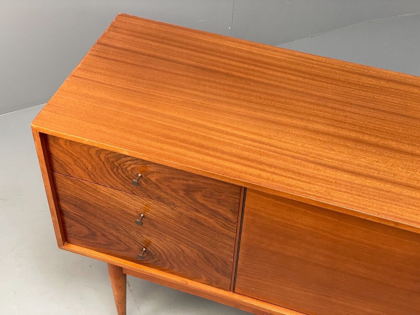 Vintage Uniflex Teak Sideboard Walnut Drawers Retro 1960s Storage EB9416 MWOO - UKDK FURNITURE