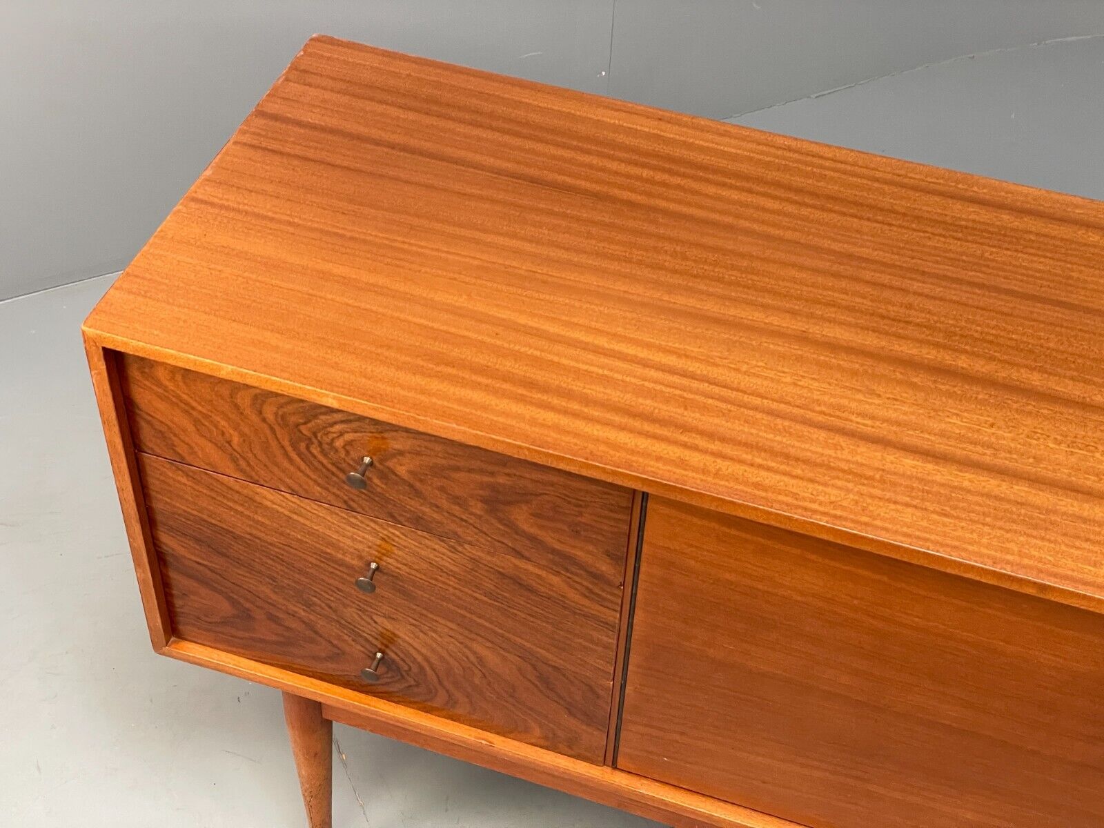 Vintage Uniflex Teak Sideboard Walnut Drawers Retro 1960s Storage EB9416 MWOO - UKDK FURNITURE