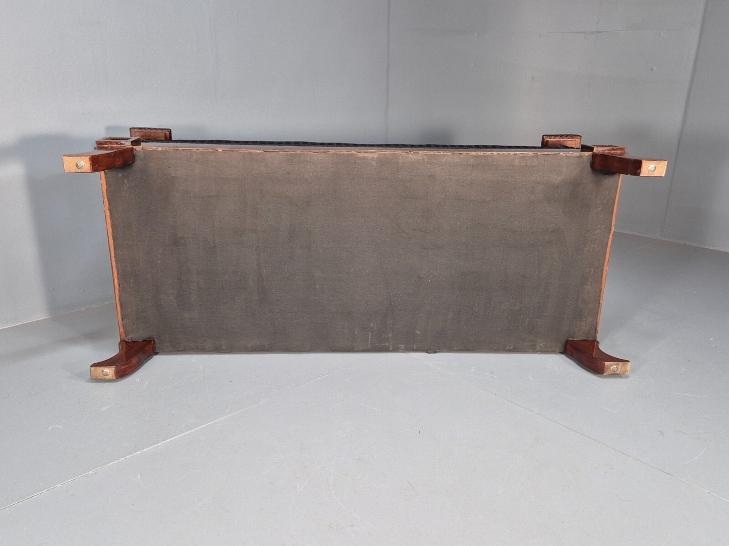 Vintage Scandinavian Biedermeier Mahogany Sofa Charcoal Antique EB9548 V3SS - UKDK FURNITURE