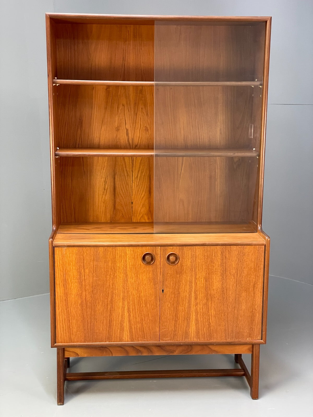 Vintage 1960s Teak Wall Unit By Tunridge Furniture Mid Century EB9528 MWOO - UKDK FURNITURE