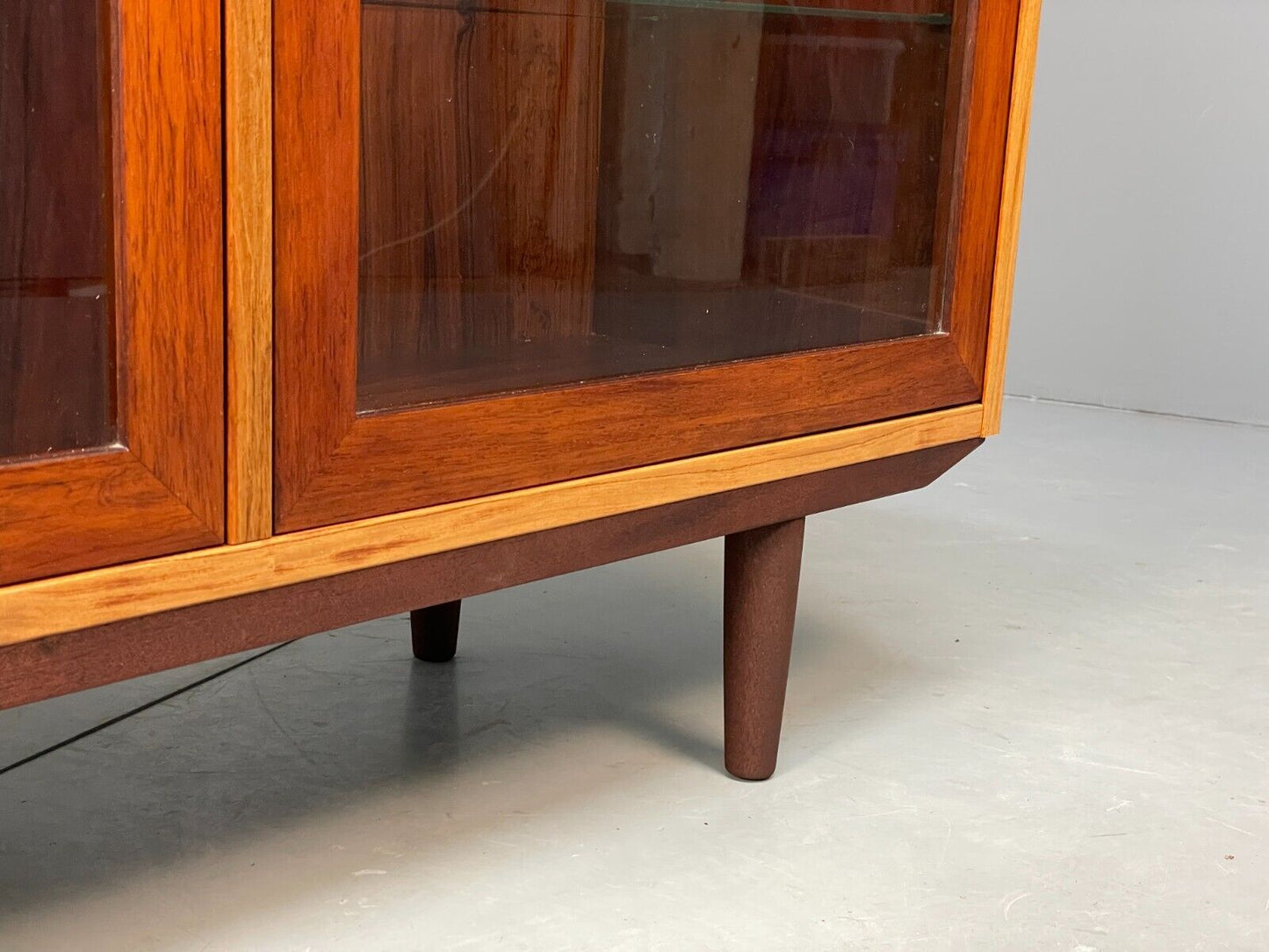 Vintage Danish Glazed Shelving Unit Bookcase Retro Mid Century EB9107 MWOO - UKDK FURNITURE
