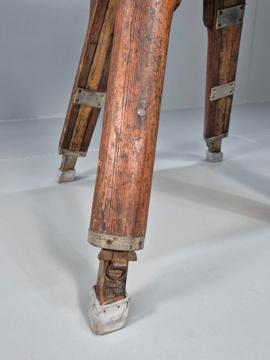 Vintage Pommel Horse 1950s Suede Pine Industrial Retro EB8862 VWOO - UKDK FURNITURE