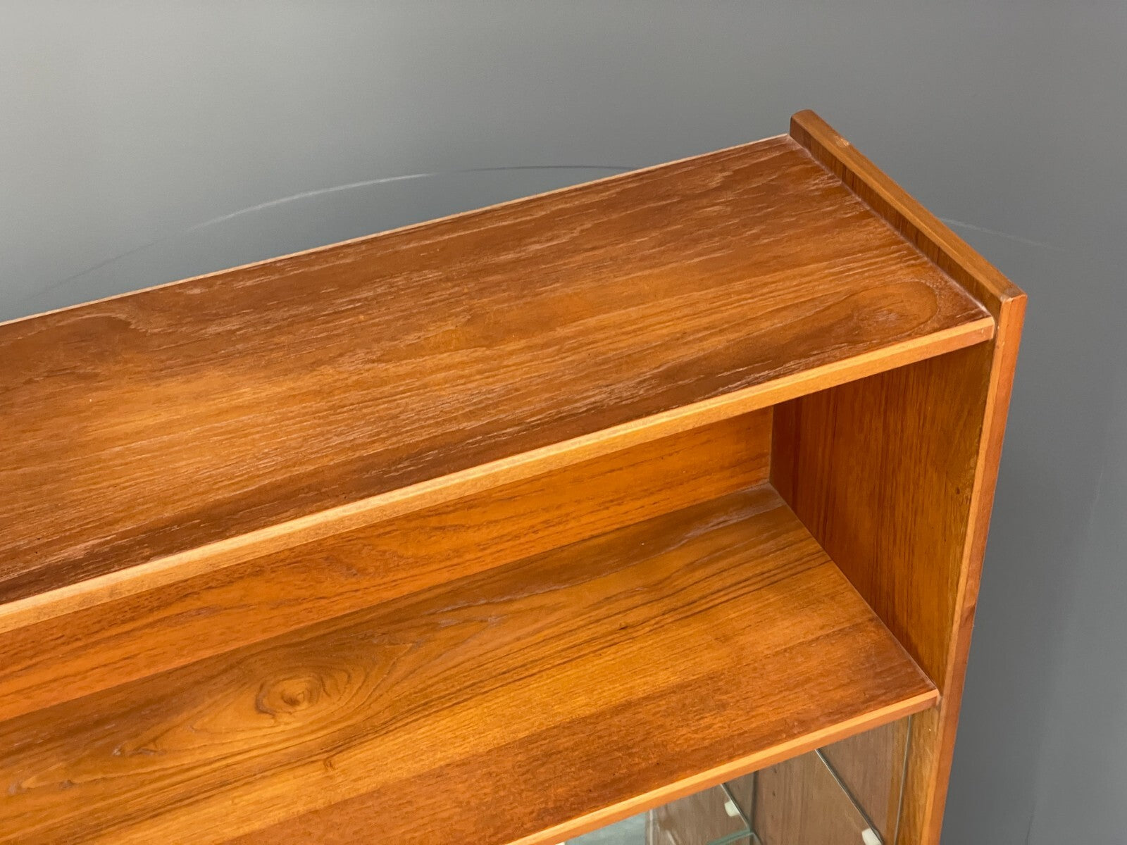 Vintage Teak Wall Unit By Gibbs Furniture 1970s Glazed EB9715 MWOO - UKDK FURNITURE