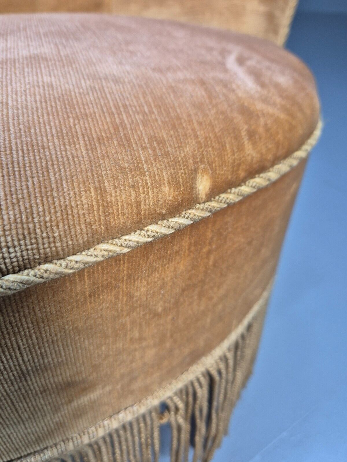 Vintage Danish Lounge Chair Gold Velour 1930s Boudoir Suite EB9136 VCLO - UKDK FURNITURE