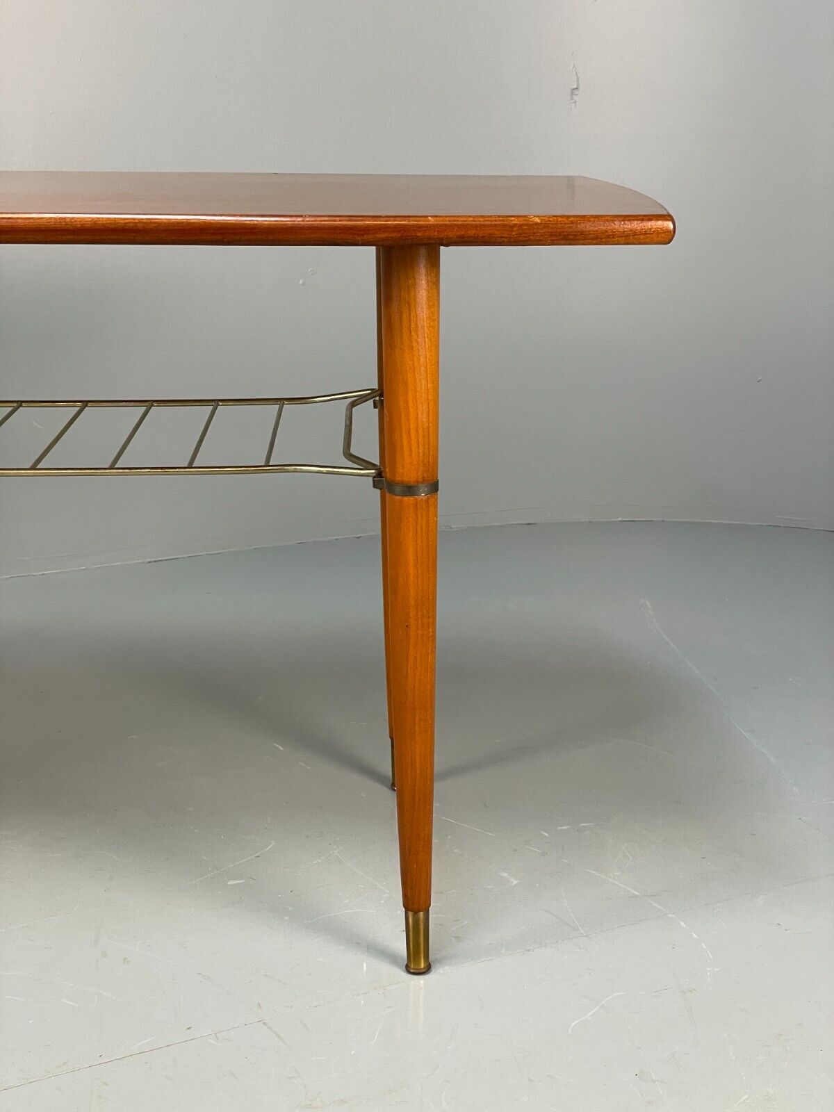 Midcentury Swedish Teak & Beech Coffee Table With Magazine Rack EB8683 MWOO - UKDK FURNITURE