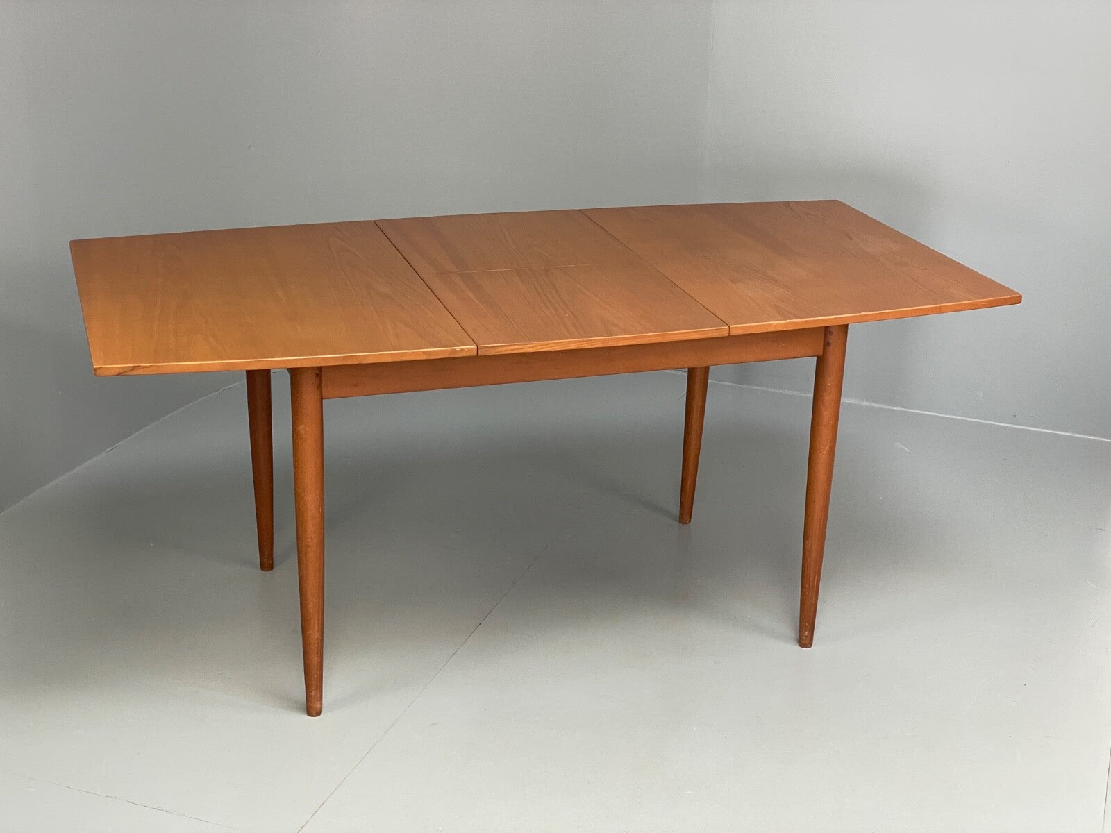1960s Teak Dining Table Extending Rectangular Vintage By Scandart EB9810 MWOO - UKDK FURNITURE