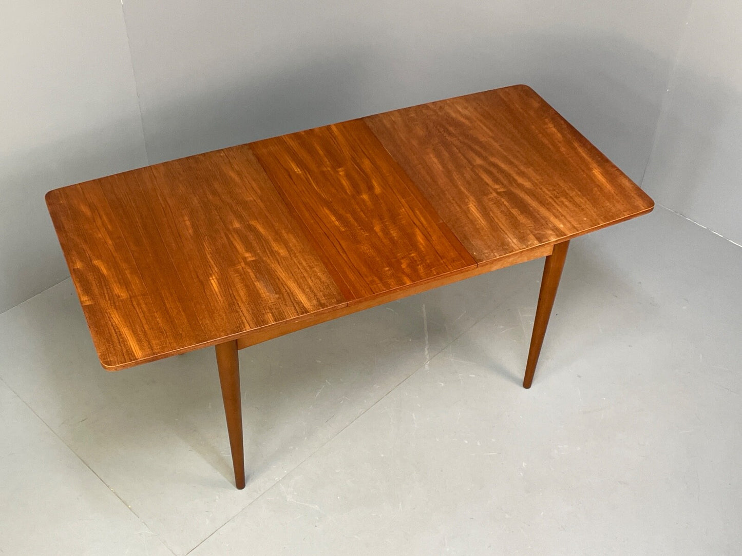 Vintage Teak Extending Dining Table With Removable Beech Legs EB9502 MWOO - UKDK FURNITURE