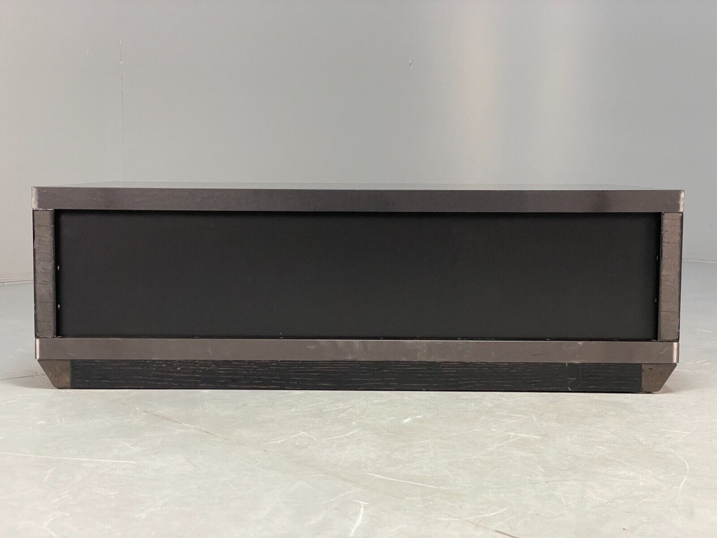 Modern Italian Gloss Black Low Double Drawer Unit EB8662 MWOO - UKDK FURNITURE