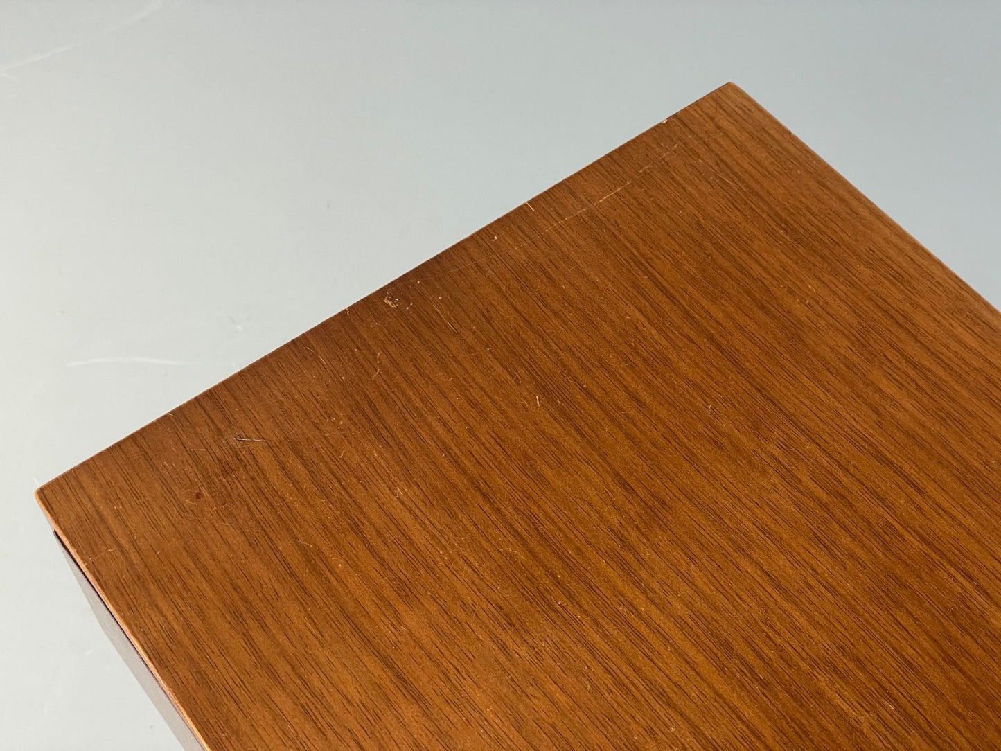 Vintage Meredew Bedside Cabinet Walnut Brass Mid Century 1950s EB9829 MWOO - UKDK FURNITURE