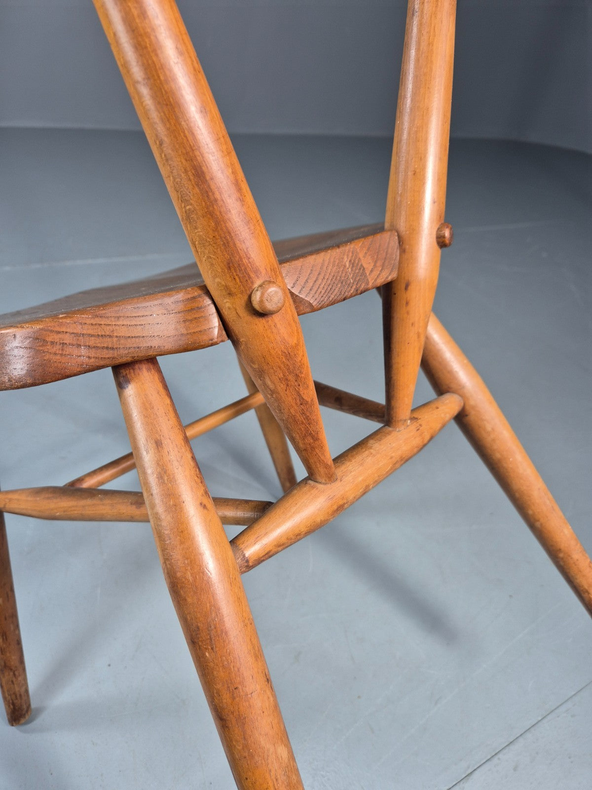 Ercol Stacking Chair Junior Elm and Beech 1960s Retro EB11422 MDIN12