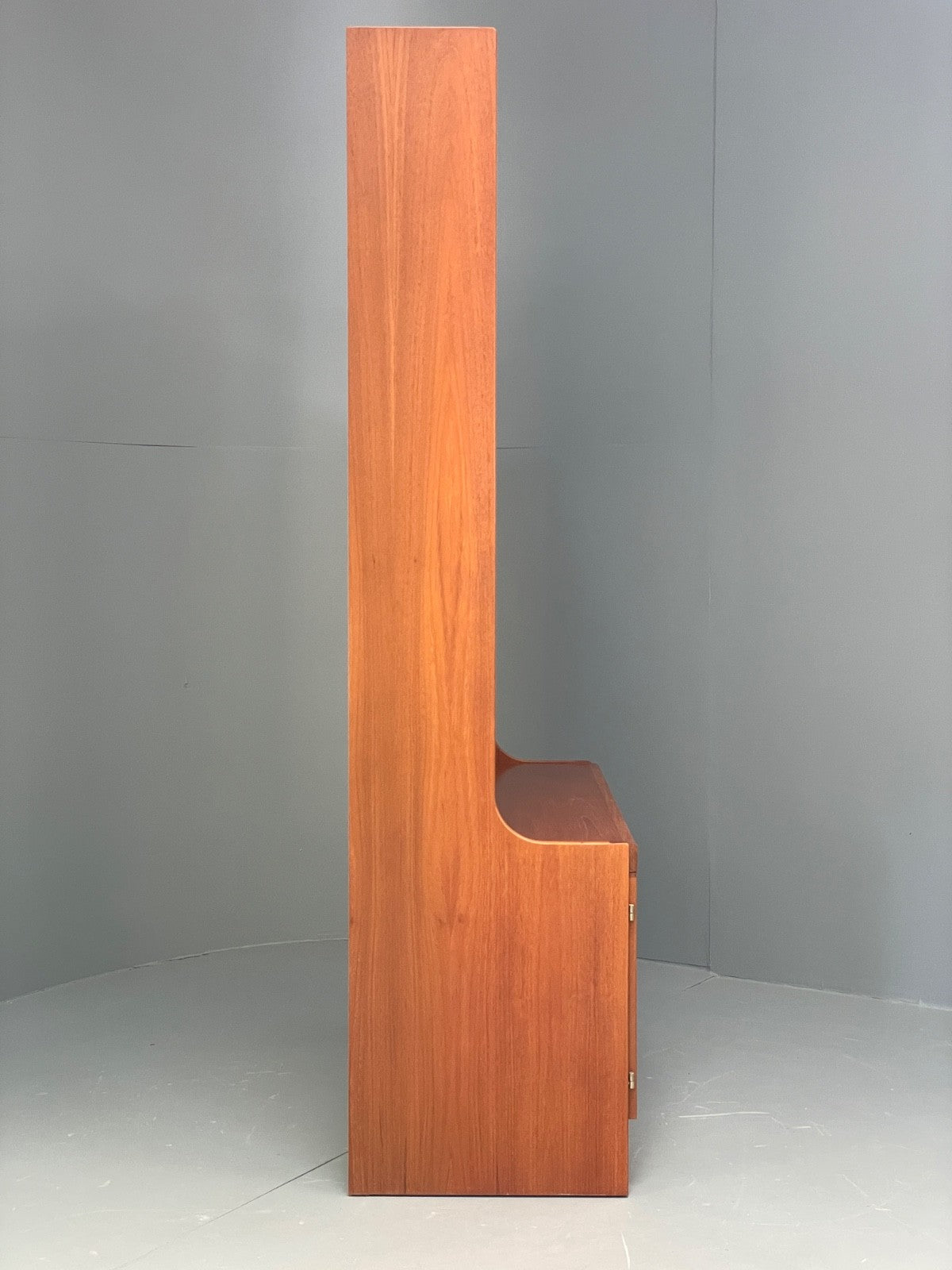 Vintage Teak Shelving Unit Cocktail Cabinet Glazed Retro 1970s EB10011 MWOO - UKDK FURNITURE