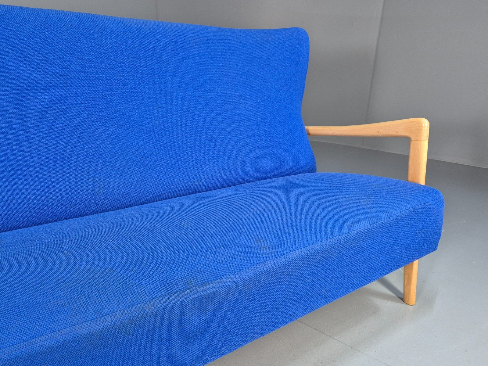 Vintage Fritz Hansen 2 Seat Sofa Soren Hansen Design 1940s MCM EB9016 M2SS - UKDK FURNITURE