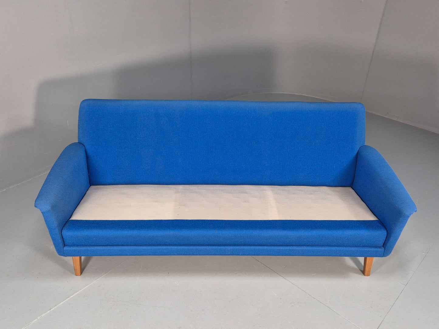 Vintage Folke Ohlsen 3 Seat Sofa Blue New Cushions 1960s Dux Sweden EB9363 M3SS - UKDK FURNITURE