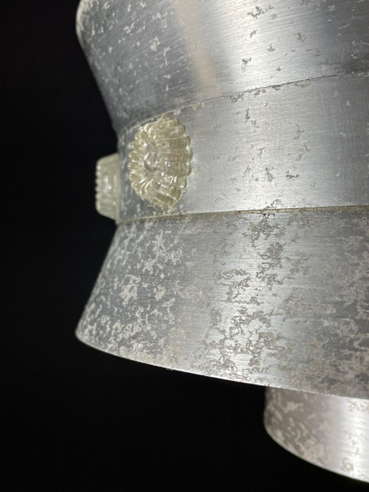 Mid Century Trava Brushed Aluminium, Orange Light, Plastic Detail EB5082 LCLS - UKDK FURNITURE