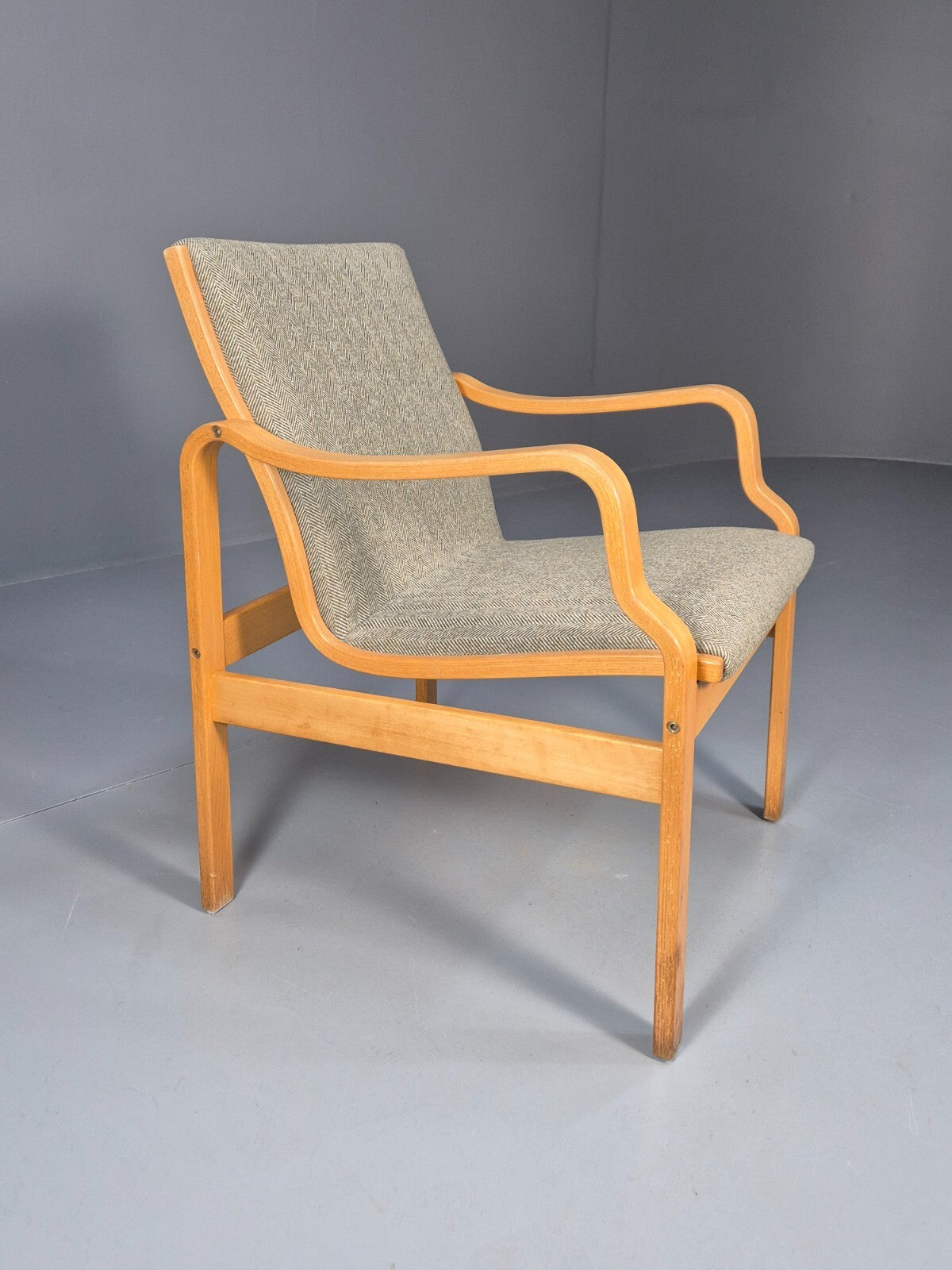 Vintage Danish Farstrup Bentwood `Lounge Chair New Upholstery 1970s EB4877 MBEN - UKDK FURNITURE