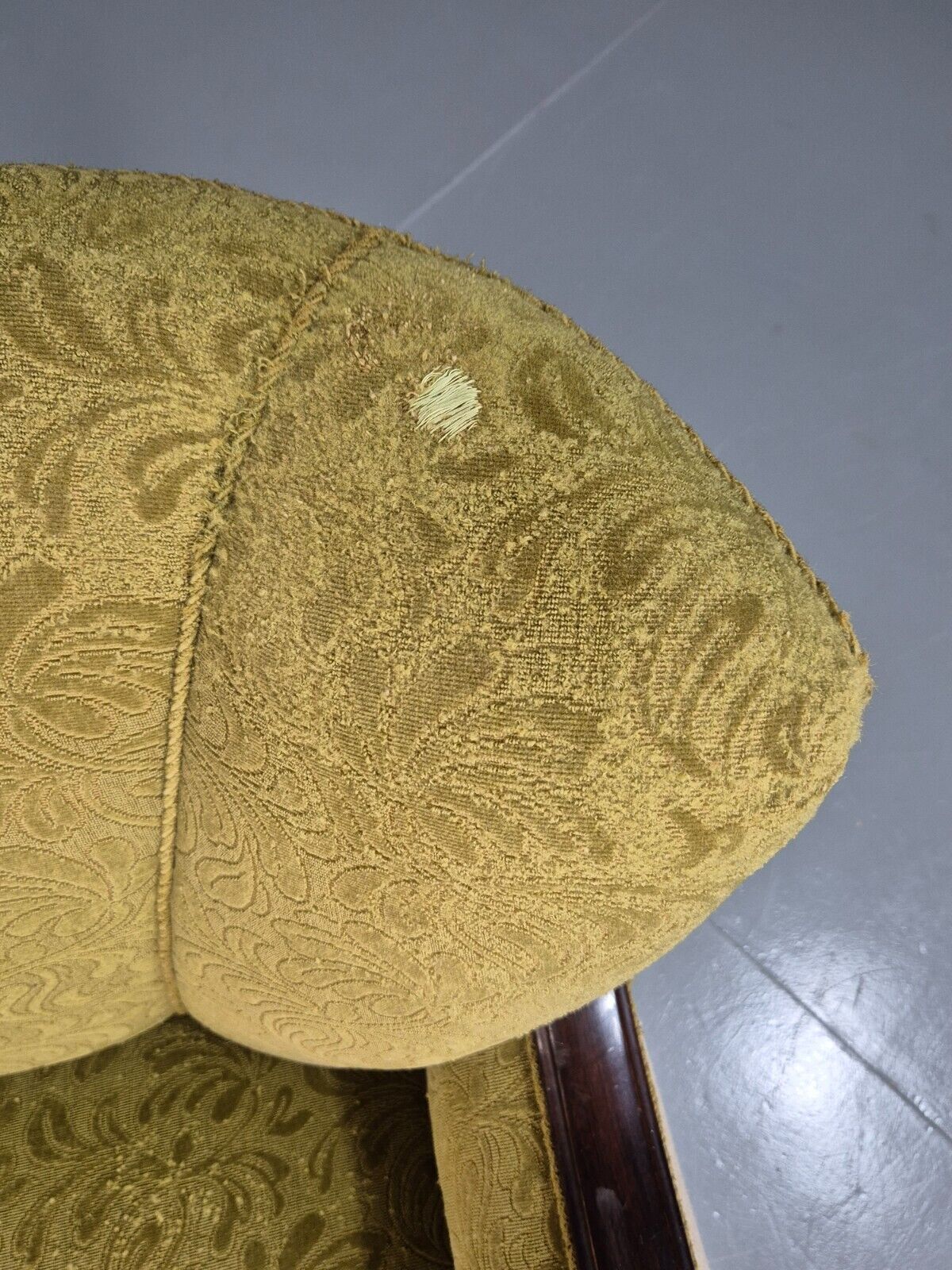 Vintage Danish Lounge Chairs Green and Cream Shell Back 1940s Deco EB7658 VCLO - UKDK FURNITURE