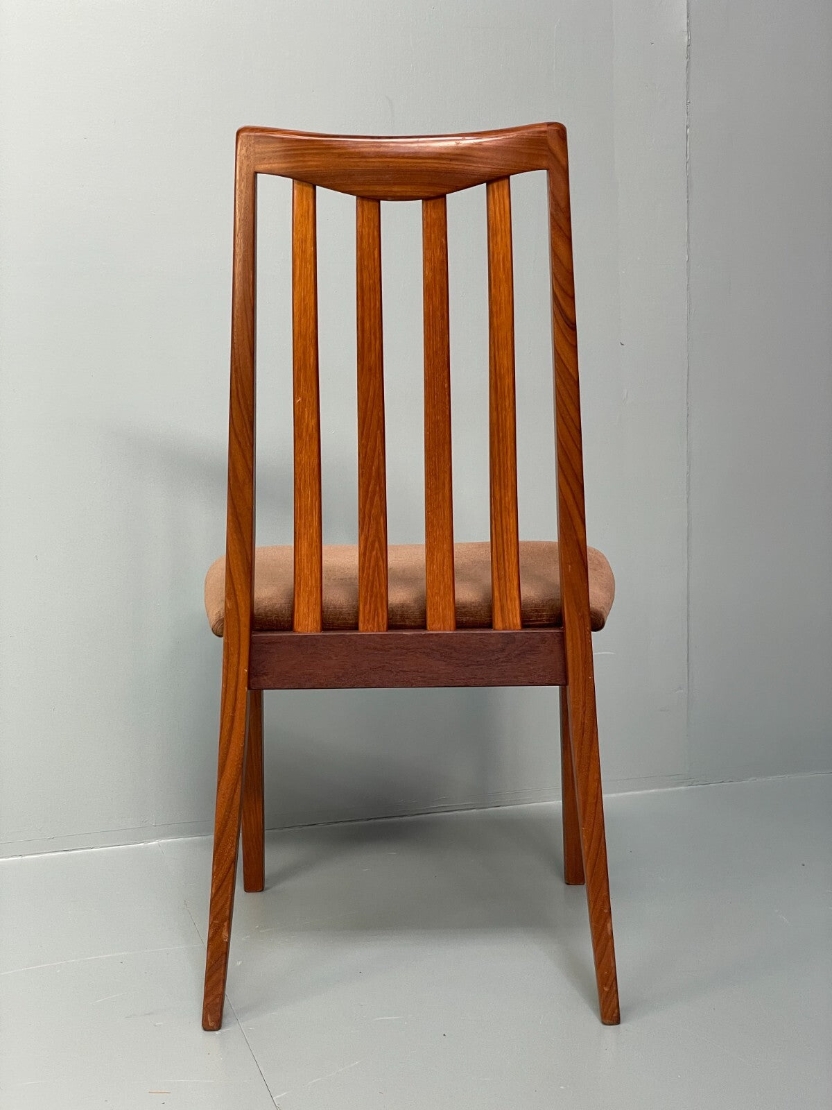 Vintage G Plan Fresco Teak Dining Chairs Six Brown Velour Retro EB9780 MDIN - UKDK FURNITURE