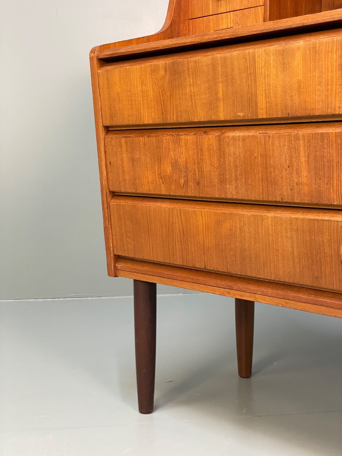 Vintage Teak Writing Desk Danish Mid Century Drawers Bureau EB8809 MWOO - UKDK FURNITURE