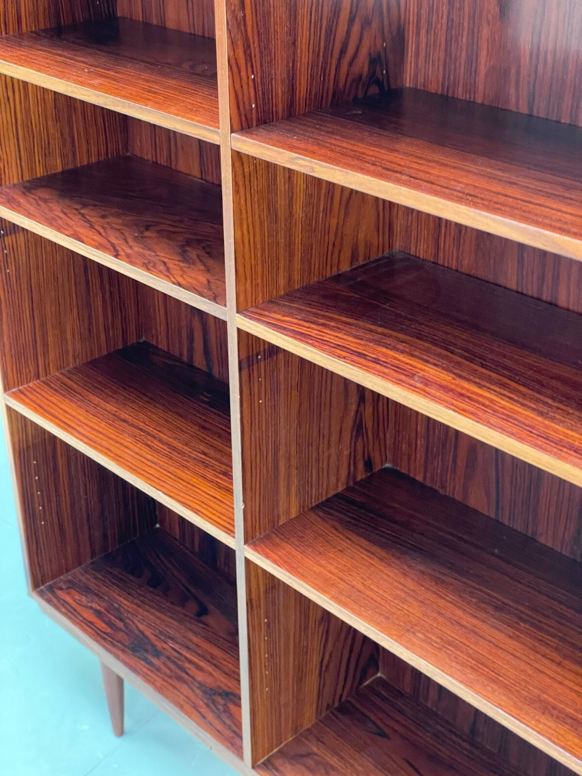 Vintage Danish Shelving Unit Retro Adjustable Storage Darkwood EB9103 MWOO - UKDK FURNITURE