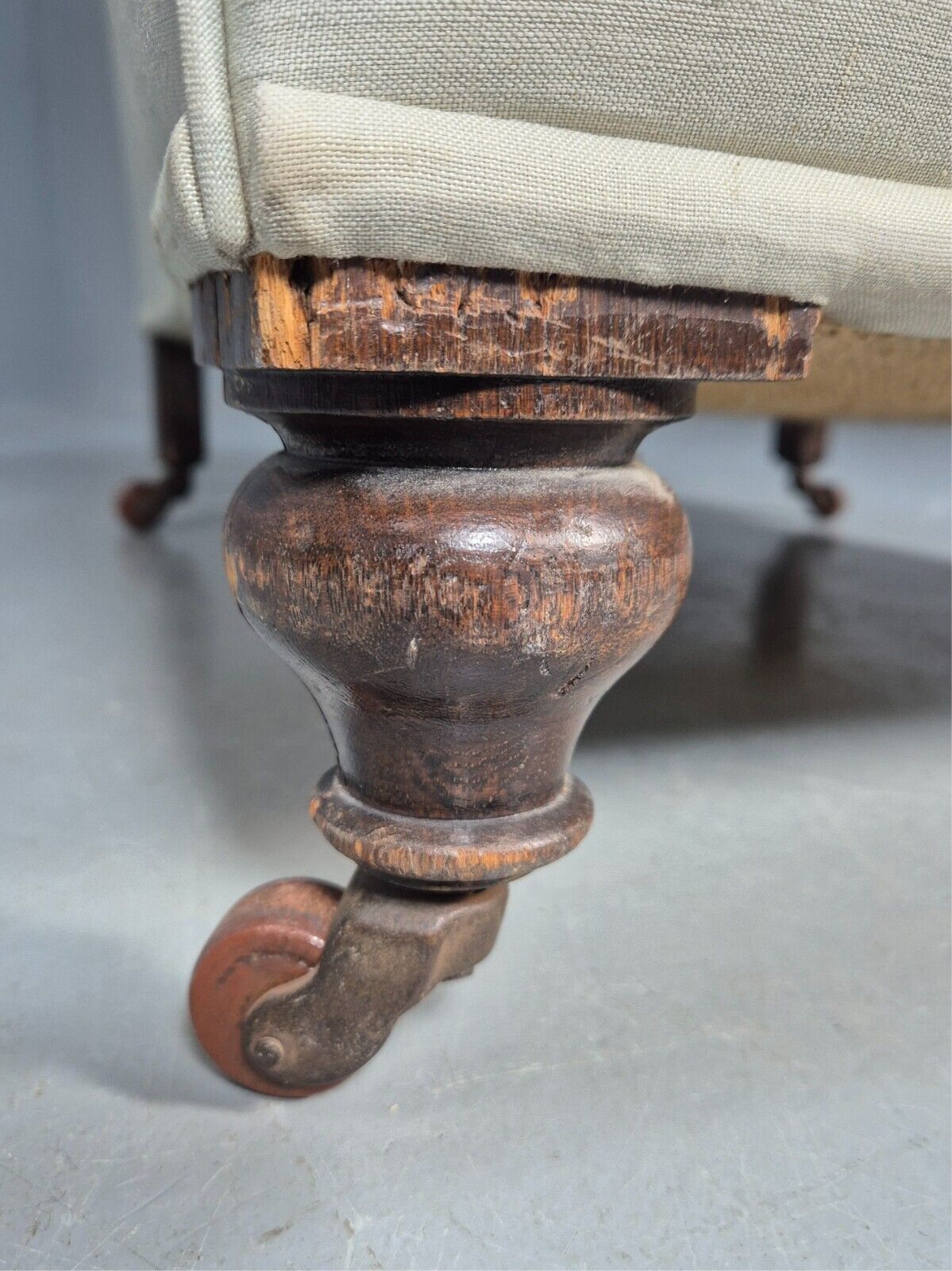 Vintage Wingback Lounge Chair Calico Antique Upholstery Project EB8735 VCLO - UKDK FURNITURE