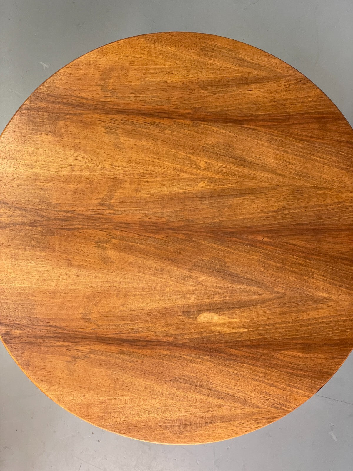 Vintage Round Walnut Coffee Table Side Table Mid Century Retro EB9428 MWOO - UKDK FURNITURE