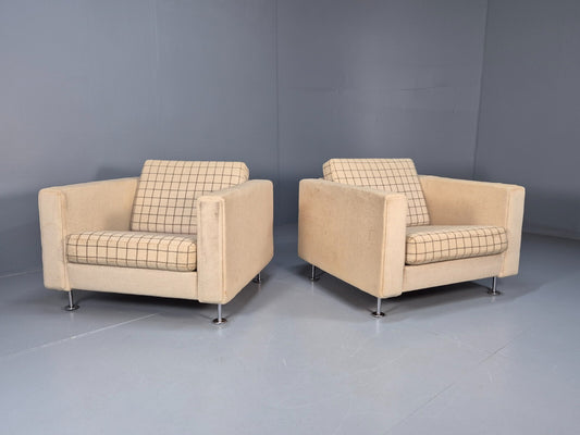 2 Vintage Hans Wegner Lounge Chairs Model 300/1 Getama Denmark MCM EB9338 MNOR - UKDK FURNITURE